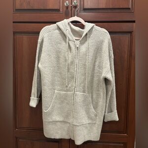 Lou & Grey Cream Hooded Cardigan